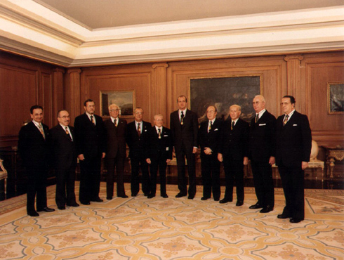 Awarding of the Medal of Honour by the Governing Body of the Real Academia de Ciencias Económicas y Financieras to H.M. King Juan Carlos I