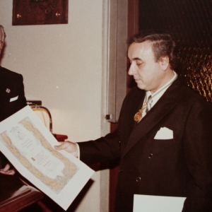 Ingreso del Dr. Joan Hortalà Arau como académico de número en la RACEF - 12/12/1985