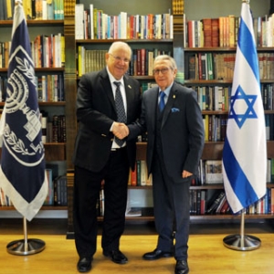 Gil Aluja se entrevista con el Presidente de Israel, Reuven Rivlin, 08/2/2018 - 08/02/2018
