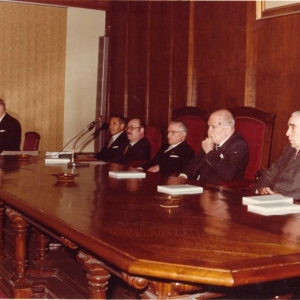 Presidencia en el ingreso del Excmo. Sr. Dr. D. Laureano López Rodó, 16-03-1979 - 16/03/1979