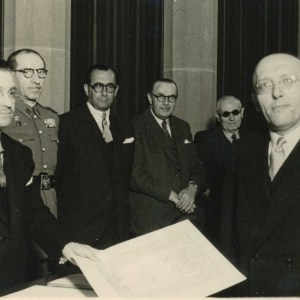 Ingreso de Henri De Lovinfosse como académico correspondiente para Bélgica, 20/04/1949  - 20/04/1949