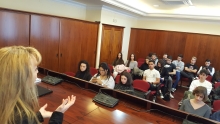 Visit of students from the International University of Catalonia to the RACEF, 02/19/2020